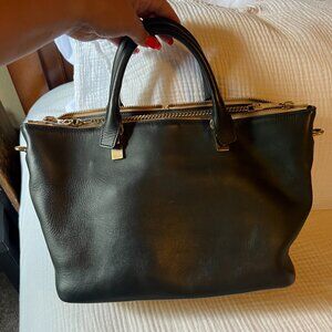 Chloe Two Toned Bag, Black & Gray